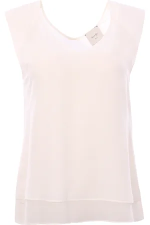 ALYSI Blusa georgette collo a v