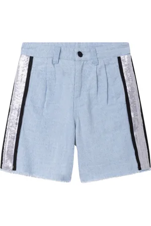 DKNY Shorts in denim con pailettes