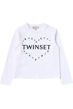 Twin-Set T-shirt cuore strass