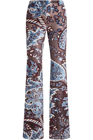Etro Pantalone ciniglia stampata