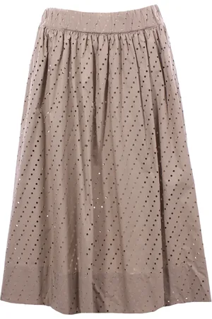 NUDE Gonna lounguette in cotone perforato