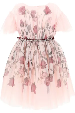 MONNALISA Abito con tulle rose