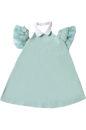 Simonetta Abito con tulle in cotone stretch