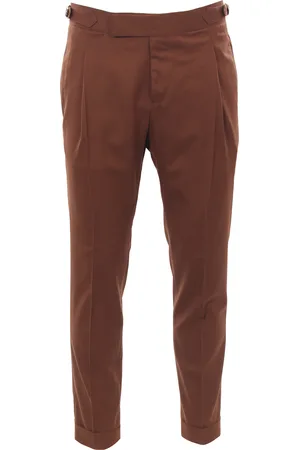 TOMBOLINI Pantalone gentlemen in tessuto diagonale