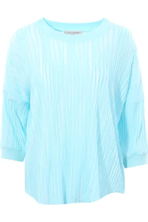 LA FILERIA T-shirt girocollo effetto goffrato