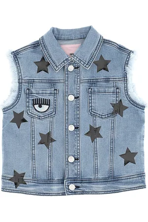 Chiara Ferragni Smanicato in denim stelle