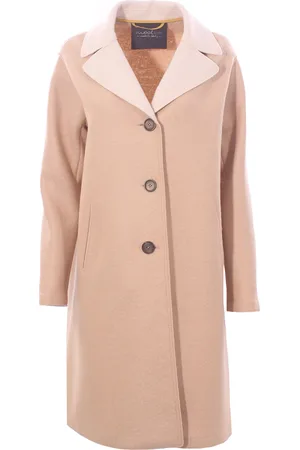 eWOOLuzione Cappotto bicolore in lana vergine