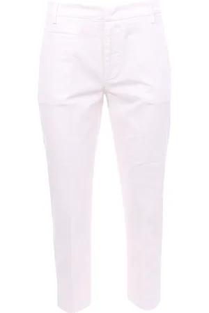 Dondup Pantalone ariel in cotone effetto micro nido d
