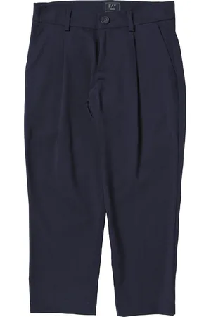 FAY Pantalone con pinces in lana stretch