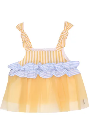 Simonetta Top tulle con ruches
