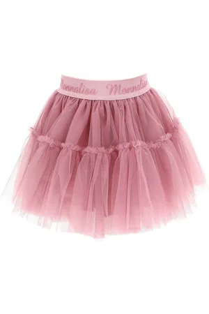 MONNALISA Gonna in tulle con balze