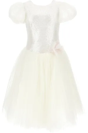 MONNALISA Abito in tulle con paillettes