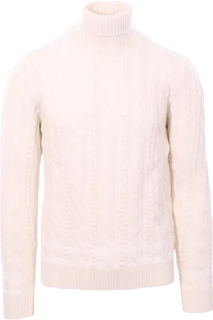 ELEVENTY Collo alto treccia bicolor ton sur ton