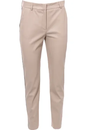 NUDE Pantaloni in ecopelle con piping laterale