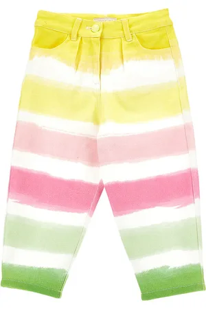 MONNALISA Pantalone multicolor in cotone stretch