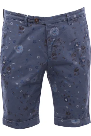 Briglia 1949 Shorts stampa fiori in cotone stretch