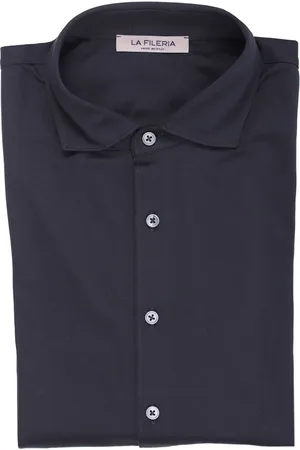 LA FILERIA Polo camicia in piquet filo di scozia