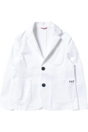 FAY Giacca in cotone stretch