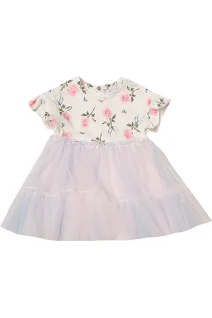 MONNALISA Abito con tulle rose