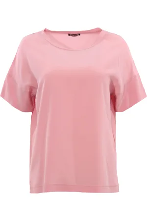 Maliparmi T-shirt in crepe de chine