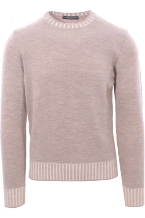 MONTEVERDI Girocollo bordi vanisè in lana merino