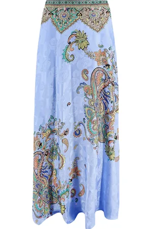 Etro Gonna lunga in crepe de chine con stampa