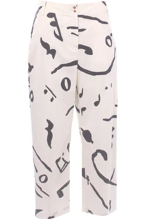 ALYSI Pantalone printed in cotone stampato