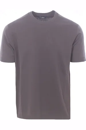 HERNO T-shirt in cotone bordi continui