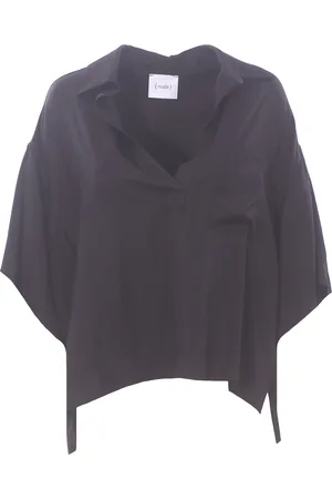 NUDE Blusa polo in viscosa