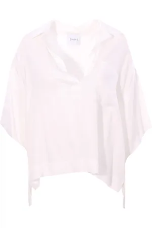 NUDE Blusa polo in viscosa