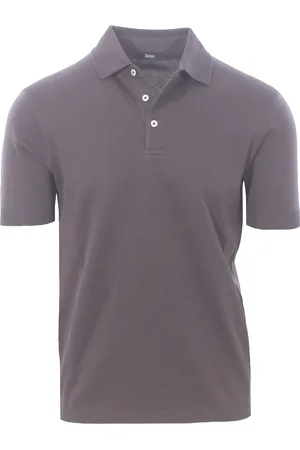 HERNO Polo in cotone bordi continui