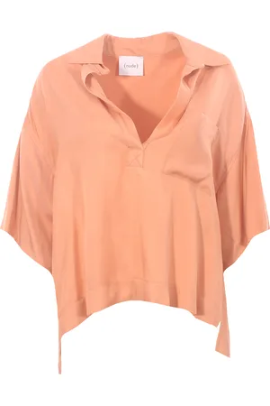 NUDE Blusa polo in viscosa