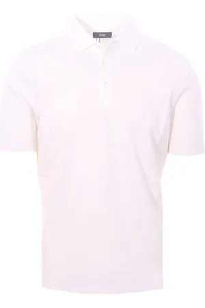 HERNO Polo in cotone bordi continui