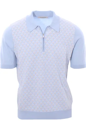 LA FILERIA Polo zip fantasia