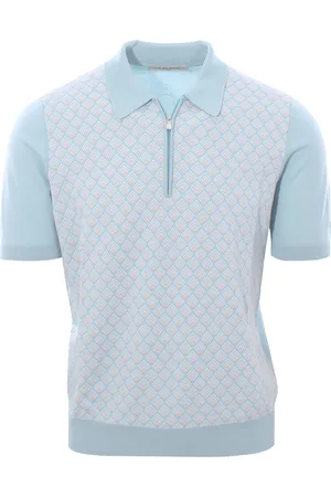 LA FILERIA Polo zip fantasia