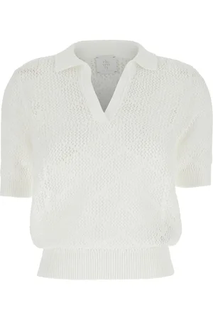 ELEVENTY Maglia polo in cotone traforato