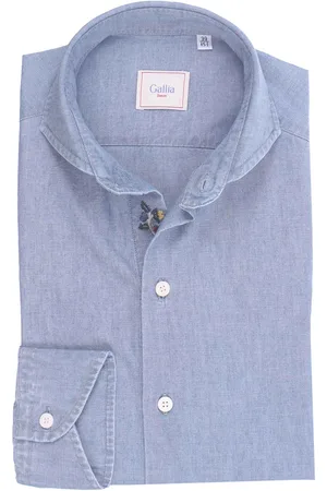 Gallia Camicia denim con ricamo sul tassello