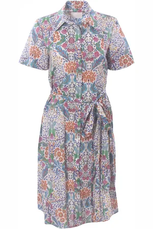 Xacus Abito lounguette chemisier in cotone stampa fiore