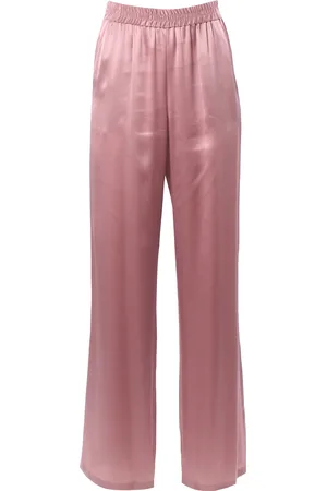 ELEVENTY Pantalone gamba larga in seta