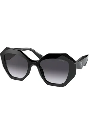 Prada Donna PR 16WS 1AB5D1 Occhiali da sole Acetato Grigio Geometrica Normale Sfumato