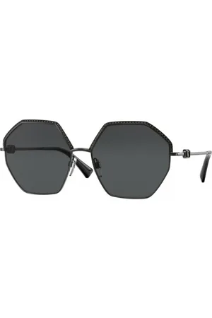 VALENTINO Donna VA2044 303987 Occhiali da sole outlet Metallo Grigio Geometrica