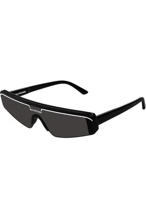 Balenciaga Unisex BB0003S 001 Occhiali da sole Acetato Grigio Maschera Normale