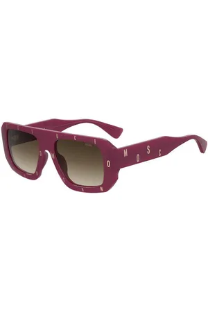 Moschino Donna MOS129/S MU1/HA Occhiali da sole Plastica Marrone Squadrata Normale Sfumato