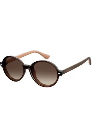Havaianas Donna FLORIPA/CS WJG/HA Occhiali da sole Acetato Marrone Rotonda Clip-on