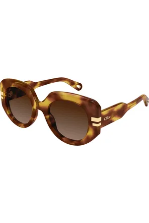 Chloé Donna CH0257S 002 Occhiali da sole Acetato Marrone Squadrata