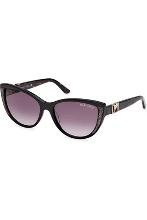 Guess Donna GM00011 05B Occhiali da sole Acetato Fumo Cat Eye Normale