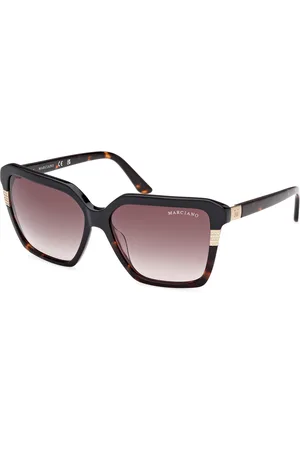 Guess Donna GM00009 05B Occhiali da sole Acetato Fumo Squadrata Normale