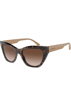 Emporio Armani Donna EA4176 587913 Occhiali da sole Acetato Marrone Cat Eye Normale Sfumato