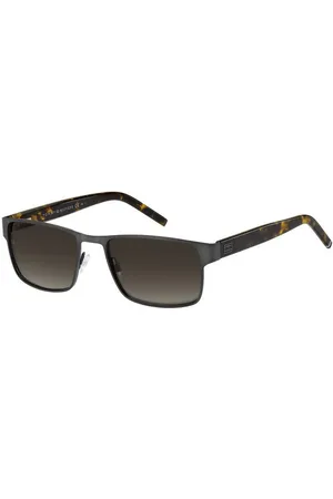 Tommy Hilfiger Uomo TH 1974/S SVK/HA Occhiali da sole Acciaio Marrone Squadrata Sfumato