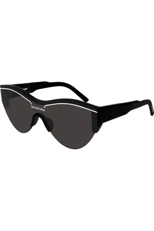 Balenciaga Donna BB0004S 001 Occhiali da sole Acetato Grigio Cat Eye Normale